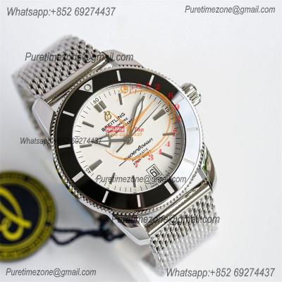 Heritage Automatic UB2010121 42 A2824 Automatic Mens Watch Best Edition BLSF Black Dial SS Mesh Bracelet