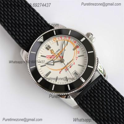 Heritage Automatic AB2010121 42 A2824 Automatic Mens Watch Best Edition BLSF White Dial Black Rubber Strap