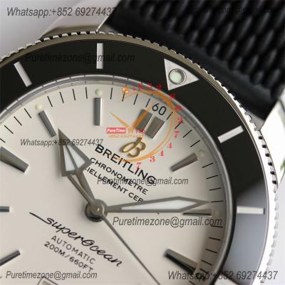 Heritage Automatic AB2010121 42 A2824 Automatic Mens Watch Best Edition BLSF White Dial Black Rubber Strap