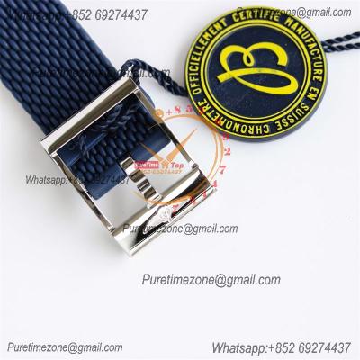 Heritage Automatic UB2010161 42 A2824 Automatic Mens Watch Best Edition BLSF Two Tone RG Blue Dial Rubber Strap