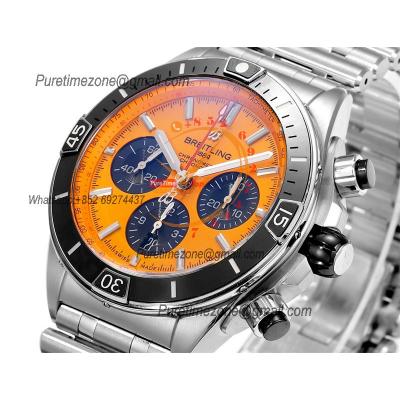 Chronomat B01 AB0136251 A7750 Automatic Chronograph Mens Watch Best Edition BLSF 44mm Yellow Dial SS Bracelet