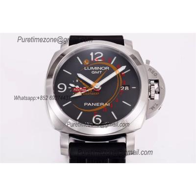 PAM00320 Luminor 1950 3 Days Gmt P9001 Automatic Mens Watch Best Edition VSF Steel Case Black Dial Rubber