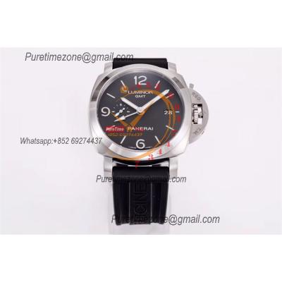 PAM00320 Luminor 1950 3 Days Gmt P9001 Automatic Mens Watch Best Edition VSF Steel Case Black Dial Rubber