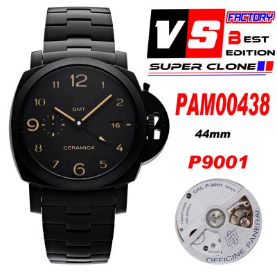 PAM00438 Luminor 1950 Tuttonero GMT P9001  Automat...