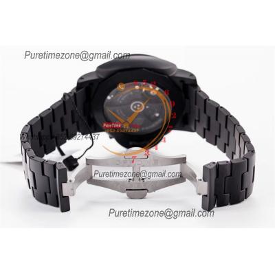 PAM00438 Luminor 1950 Tuttonero GMT P9001  Automatic Mens Watch Best Edition VSF 44 Ceramic Black Dial Ceramic Bracelet