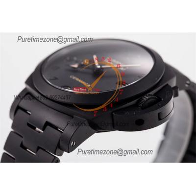 PAM00438 Luminor 1950 Tuttonero GMT P9001  Automatic Mens Watch Best Edition VSF 44 Ceramic Black Dial Ceramic Bracelet