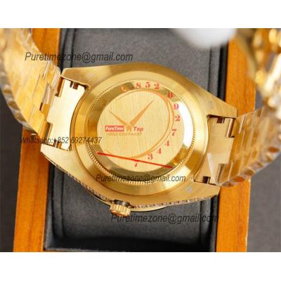 Datejust A23J Automatic Mens Watch Best Edition RRF YG Big Diamond Beze Gold Stick Dial Diamonds 904L Steel Bracelet