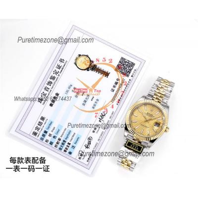 Datejust VR3235 Automatic Mens Watch Best Edition ZQF 41 SS/YG Gold Wrapped Textured Stick Dial 904L SS Jubilee Bracelet