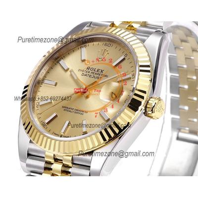 Datejust VR3235 Automatic Mens Watch Best Edition ZQF 41 SS/YG Gold Wrapped Gold Stick Dial 904L SS Jubilee Bracelet