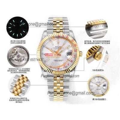 Datejust VR3235 Automatic Mens Watch Best Edition ZQF 41 SS/YG Gold Wrapped Silver Stick Dial 904L SS Jubilee Bracelet