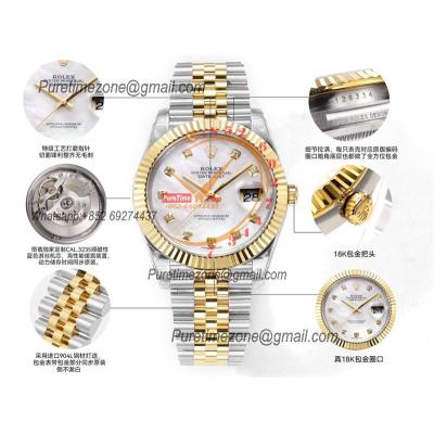 Datejust VR3235 Automatic Mens Watch Best Edition ZQF 41 SS/YG Gold Wrapped MOP Diamonds Dial 904L SS Jubilee Bracelet