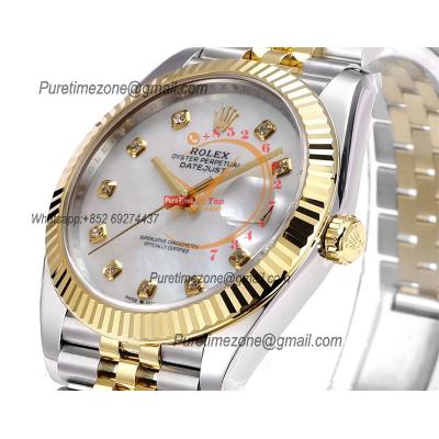 Datejust VR3235 Automatic Mens Watch Best Edition ZQF 41 SS/YG Gold Wrapped MOP Diamonds Dial 904L SS Jubilee Bracelet