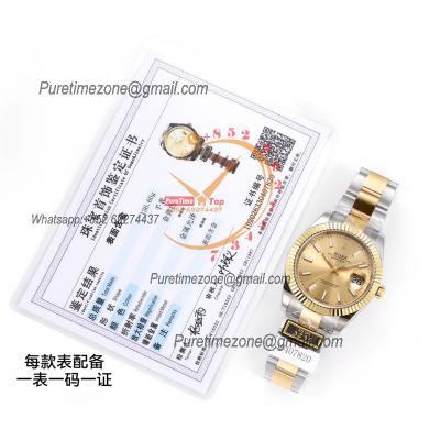 Datejust VR3235 Automatic Mens Watch Best Edition ZQF 41 SS/YG Gold Wrapped Gold Stick Dial 904L SS Oyster Bracelet