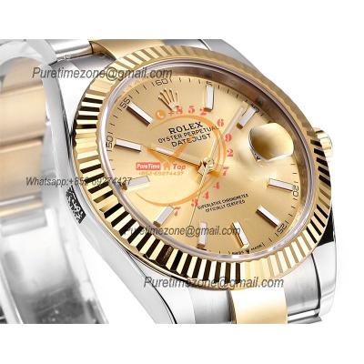 Datejust VR3235 Automatic Mens Watch Best Edition ZQF 41 SS/YG Gold Wrapped Gold Stick Dial 904L SS Oyster Bracelet