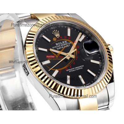 Datejust VR3235 Automatic Mens Watch Best Edition ZQF 41 SS/YG Gold Wrapped Black Stick Dial 904L SS Oyster Bracelet