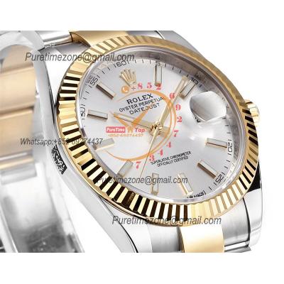 Datejust VR3235 Automatic Mens Watch Best Edition ZQF 41 SS/YG Gold Wrapped Silver Stick Dial 904L SS Oyster Bracelet