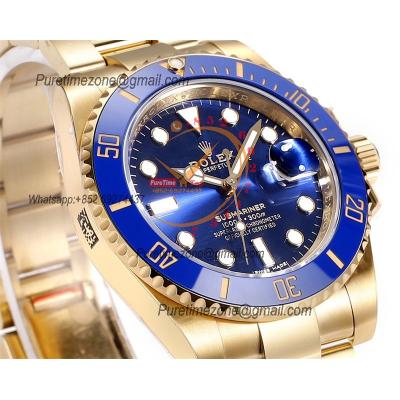 Submariner 116618 VR3135 Automatic Mens Watch Best Edition ZQF V2 40 Gold Wrapped Blue Dial 904L SS Oyster Bracelet