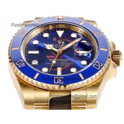 Submariner 116618 VR3135 Automatic Mens Watch Best Edition ZQF V2 40 Gold Wrapped Blue Dial 904L SS Oyster Bracelet