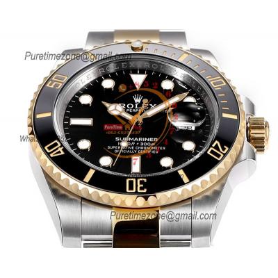 Submariner 116613 VR3135 Automatic Mens Watch Best Edition ZQF V2 40 Gold Wrapped Black Dial 904L SS Oyster Bracelet