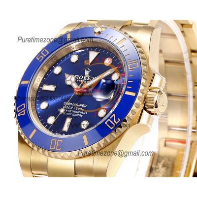 Submariner 126618 VR3235 Automatic Mens Watch Best Edition ZQF V2 41 Gold Wrapped Blue Dial 904L SS Oyster Bracelet