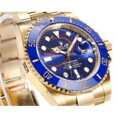 Submariner 126618 VR3235 Automatic Mens Watch Best Edition ZQF V2 41 Gold Wrapped Blue Dial 904L SS Oyster Bracelet