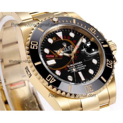 Submariner 126618 VR3235 Automatic Mens Watch Best Edition ZQF V2 41 Gold Wrapped Black Dial 904L SS Oyster Bracelet