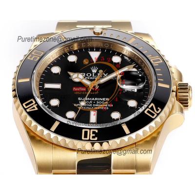 Submariner 126618 VR3235 Automatic Mens Watch Best Edition ZQF V2 41 Gold Wrapped Black Dial 904L SS Oyster Bracelet