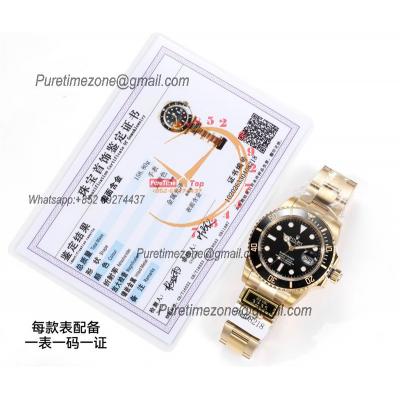 Submariner 126618 VR3235 Automatic Mens Watch Best Edition ZQF V2 41 Gold Wrapped Black Dial 904L SS Oyster Bracelet