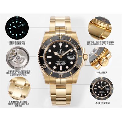 Submariner 126618 VR3235 Automatic Mens Watch Best Edition ZQF V2 41 Gold Wrapped Black Dial 904L SS Oyster Bracelet