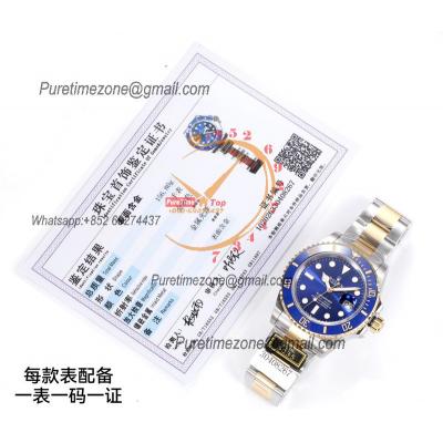 Submariner 116613 VR3235 Automatic Mens Watch Best Edition ZQF V2 41 Gold Wrapped Blue Dial 904L SS Oyster Bracelet