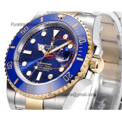 Submariner 116613 VR3235 Automatic Mens Watch Best Edition ZQF V2 41 Gold Wrapped Blue Dial 904L SS Oyster Bracelet