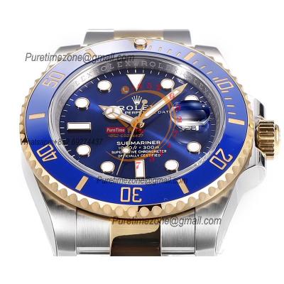 Submariner 116613 VR3235 Automatic Mens Watch Best Edition ZQF V2 41 Gold Wrapped Blue Dial 904L SS Oyster Bracelet