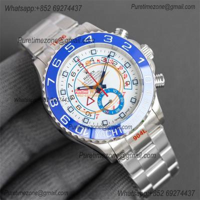 YachtMaster II 116680 A7750 Automatic Chronograph Mens Watch Best Edition TWF White Dial 904L SS Oyster Bracelet