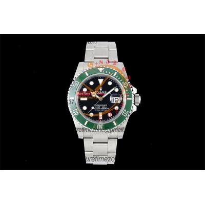 Submariner 116610LN VR3235 Automatic Mens Watch Kermit Best Edition HKF 41 Black Dial 904L SS Oyster Bracelet