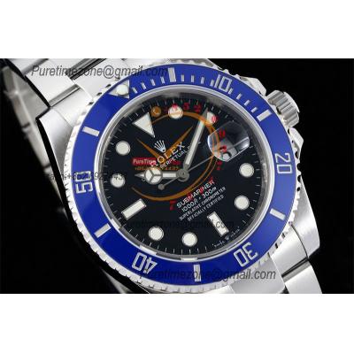 Submariner 116619LB VR3235 Automatic Mens Watch Smurfs Best Edition HKF 41 Black Dial 904L SS Oyster Bracelet