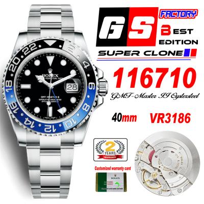 GMT Master II 116710 Batman  VR3186 Automatic Mens...