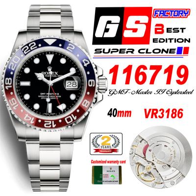 GMT Master II 116710 Pepsi VR3186 Automatic Mens W...