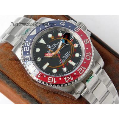 GMT Master II 116710 Pepsi VR3186 Automatic Mens Watch Best Edition GSF Red/Blue Ceramic Black Dial 904L Oyster Bracelet