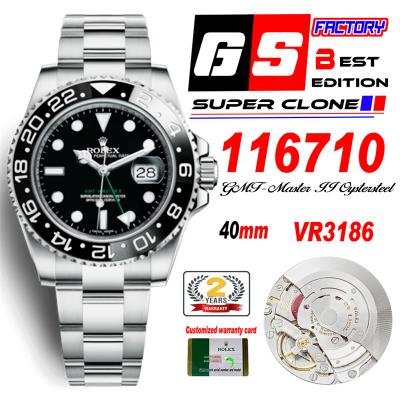 GMT Master II 116710 VR3186 Automatic Mens Watch B...