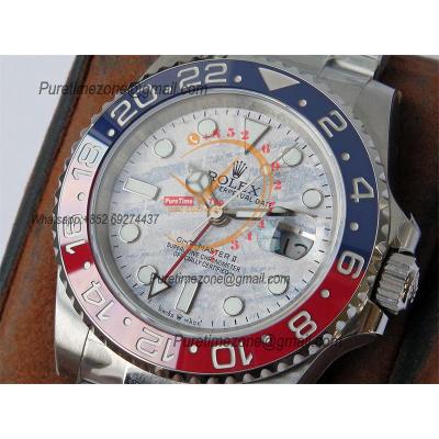 GMT Master II 126710 Pepsi VR3186 Automatic Mens Watch Best Edition GSF Red/Blue Ceramic Meteorites Dial Oyster Bracelet