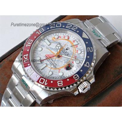 GMT Master II 126710 Pepsi VR3186 Automatic Mens Watch Best Edition GSF Red/Blue Ceramic Meteorites Dial Oyster Bracelet