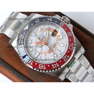 GMT Master II 126710 Pepsi VR3186 Automatic Mens Watch Best Edition GSF Red/Blue Ceramic Meteorites Dial Oyster Bracelet