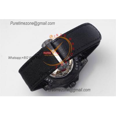 GMT Master II 126710 VR3186 Automatic Mens Watch Best Edition DIWF Carbon Case Black Dial Nylon Strap