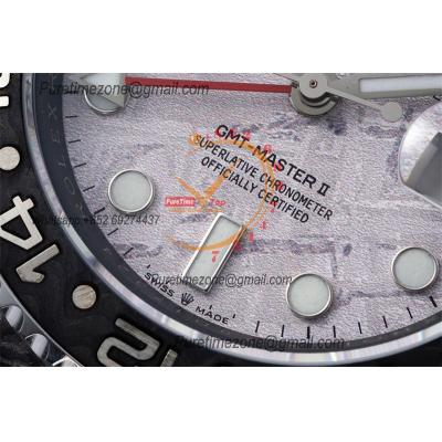 GMT Master II 126710 VR3186 Automatic Mens Watch Best Edition DIWF Carbon Case Meteorites Dial Black Nylon Strap