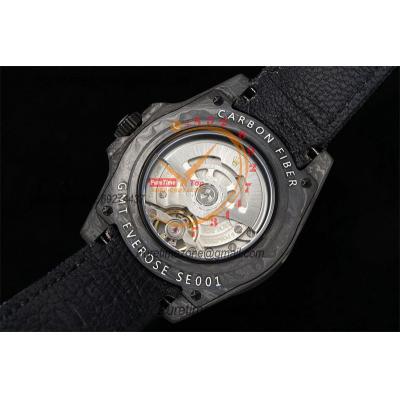 GMT Master II 126710 VR3186 Automatic Mens Watch Best Edition DIWF Carbon Case Black Dial Nylon Strap