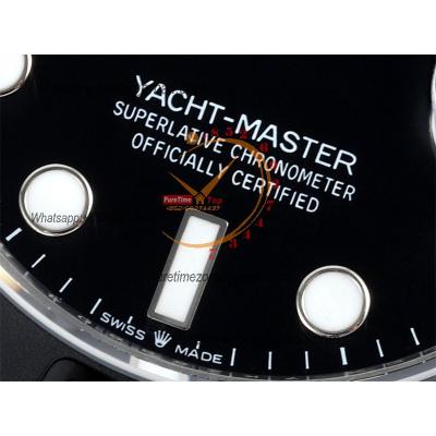 Yacht-Master 42mm 226658 SA3235 Automatic Mens Watch Best Edition DIWF 3D Ceramic Bezel Black Dial Oysterflex Strap