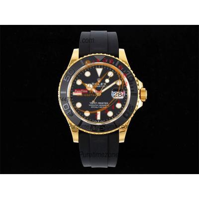 Yacht-Master 42 226659 SA3235 Automatic Mens Watch Best Edition DIWF YG 3D Ceramic Bezel Black Dial Oysterflex Strap