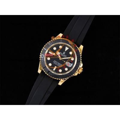 Yacht-Master 42 226659 SA3235 Automatic Mens Watch Best Edition DIWF YG 3D Ceramic Bezel Black Dial Oysterflex Strap