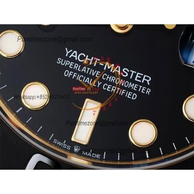 Yacht-Master 42 226659 SA3235 Automatic Mens Watch Best Edition DIWF YG 3D Ceramic Bezel Black Dial Oysterflex Strap