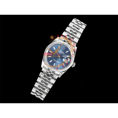 Datejust 36 126234 SA3235 Automatic Mens Watch Best Edition DIWF Blue Stick Dial 904L Jubilee Steel Bracelet